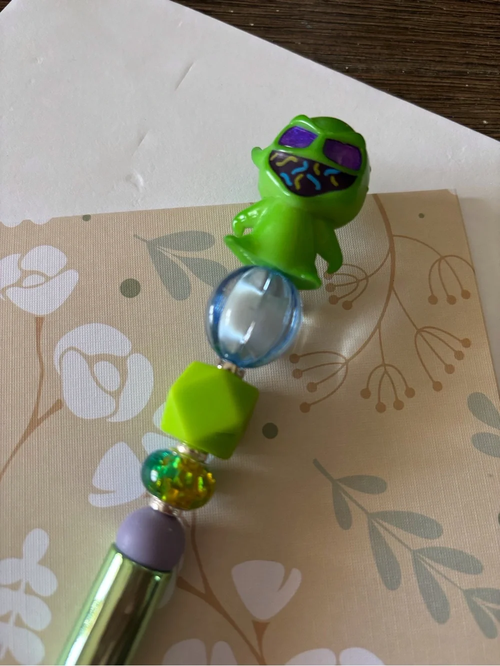 Disney Doorables: Nightmare Before Christmas: Oggie Boggie handmade beaded pen